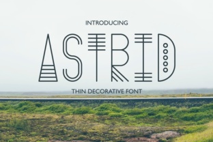 Astrid: A Thin Decorative Font with Ethnic Character for Distinctive Branding