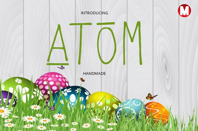 Atom: A Playful Handmade Font with Real Versatility