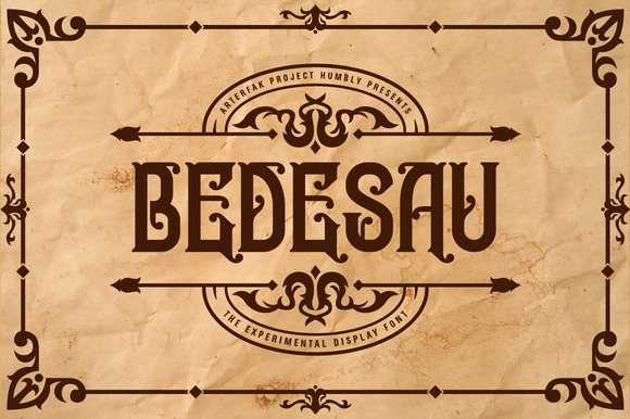 Bedesau: An Experimental Display Typeface Rooted in Art Nouveau Tradition