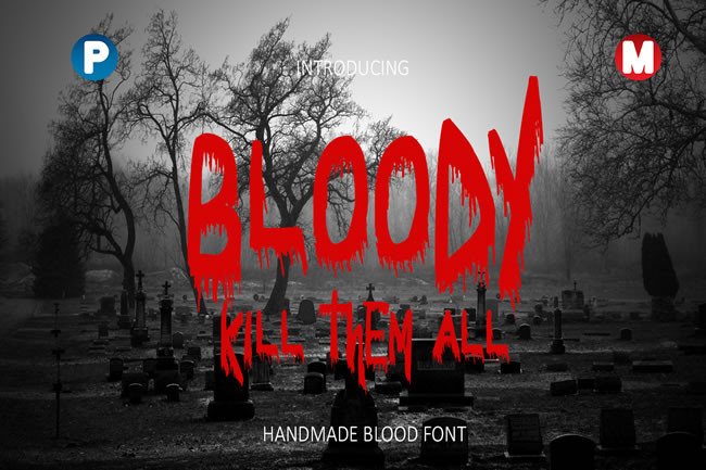 Bloody – A Horror-Inspired Font with Endless Creative Potential