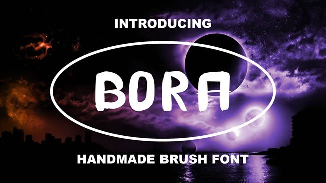Bora: The Handmade Brush Font That Brings Authenticity to Any Design