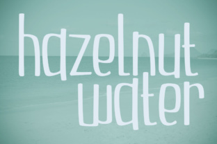 Hazelnut Water: A Playful Comic Font for Real-World Headlines and Text