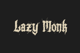 Lazy Monk: A Deliberately Imperfect Font with Genuine Practical Value
