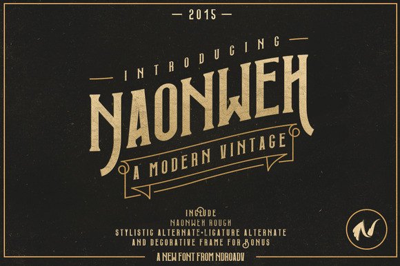 Naonweh Typeface: Embracing Vintage Charm in Modern Design
