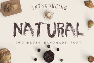 Natural: A Handmade Brush Font for Creative Design