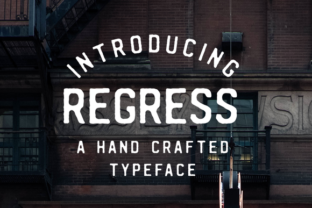 Regress: A Hand-Drawn Font for Authentic Vintage Design Workflows