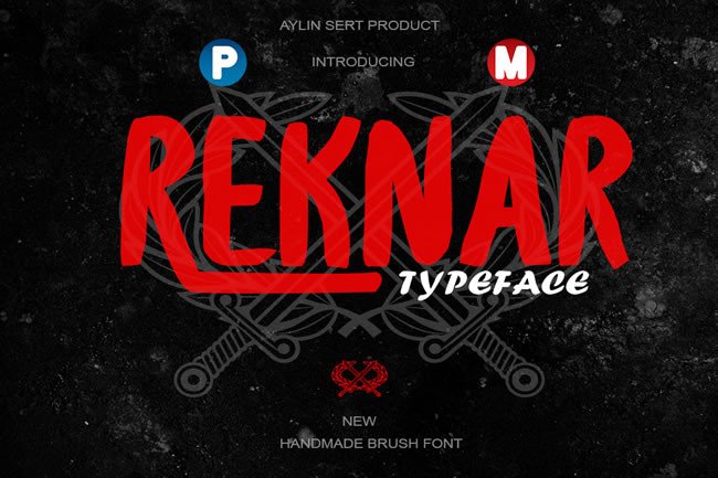Reknar: A Handmade Brush Font for Purposeful Design Workflows