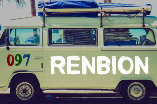 Renbion: A Rough Grunge Font for Tough and Adventurous Designs