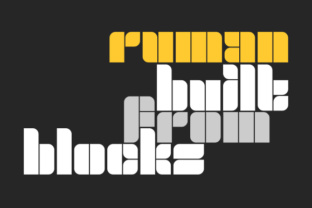 Ruman: The Block-Based Display Font That Commands Attention