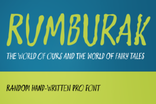 Rumburak: The Playful Typeface Inspired by Old Czech Children's Cinema