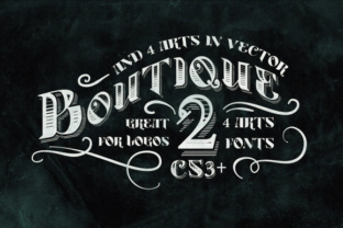 VTKS Boutique: Vintage Display Font with Character